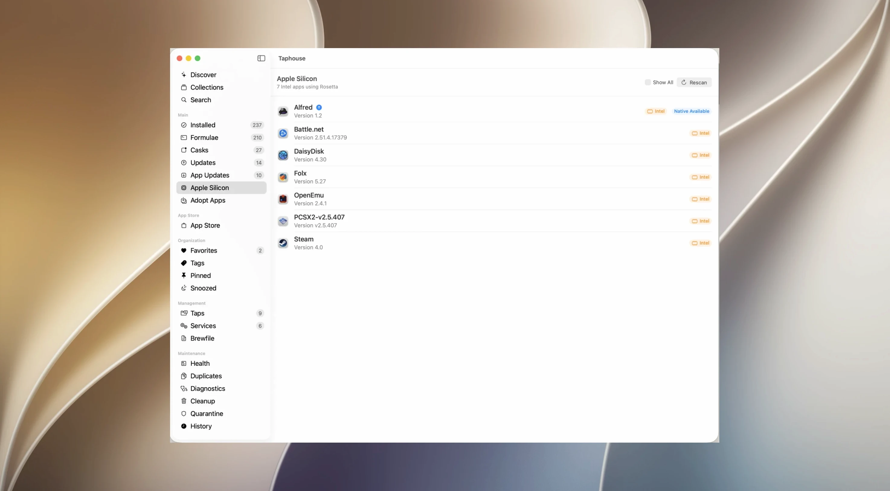 Taphouse Pro — example 6 Taphouse Pro macOS window 6