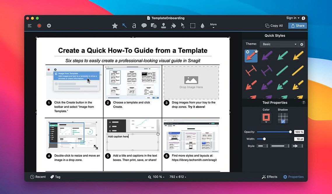 TechSmith Snagit macOS window 2