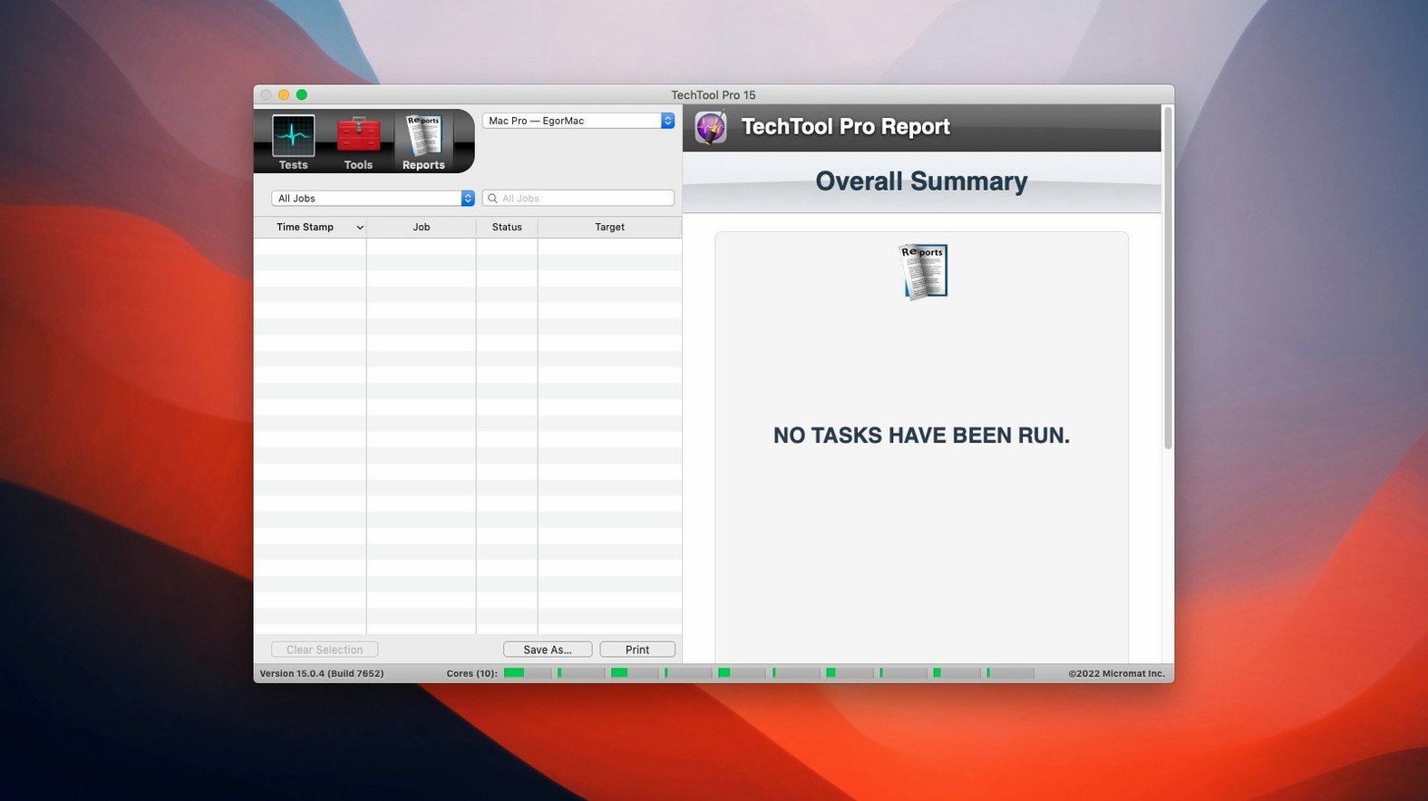 Techtool Pro — example 3 Techtool Pro macOS window 3