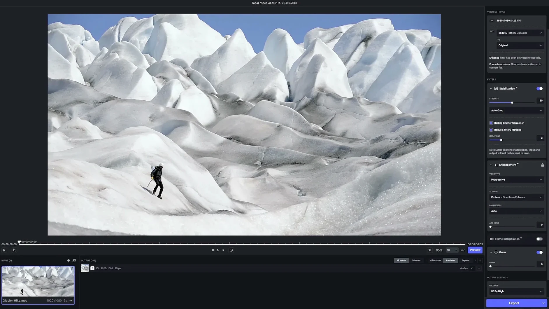 Topaz Video AI walkthrough 2 Topaz Video AI app screen 2