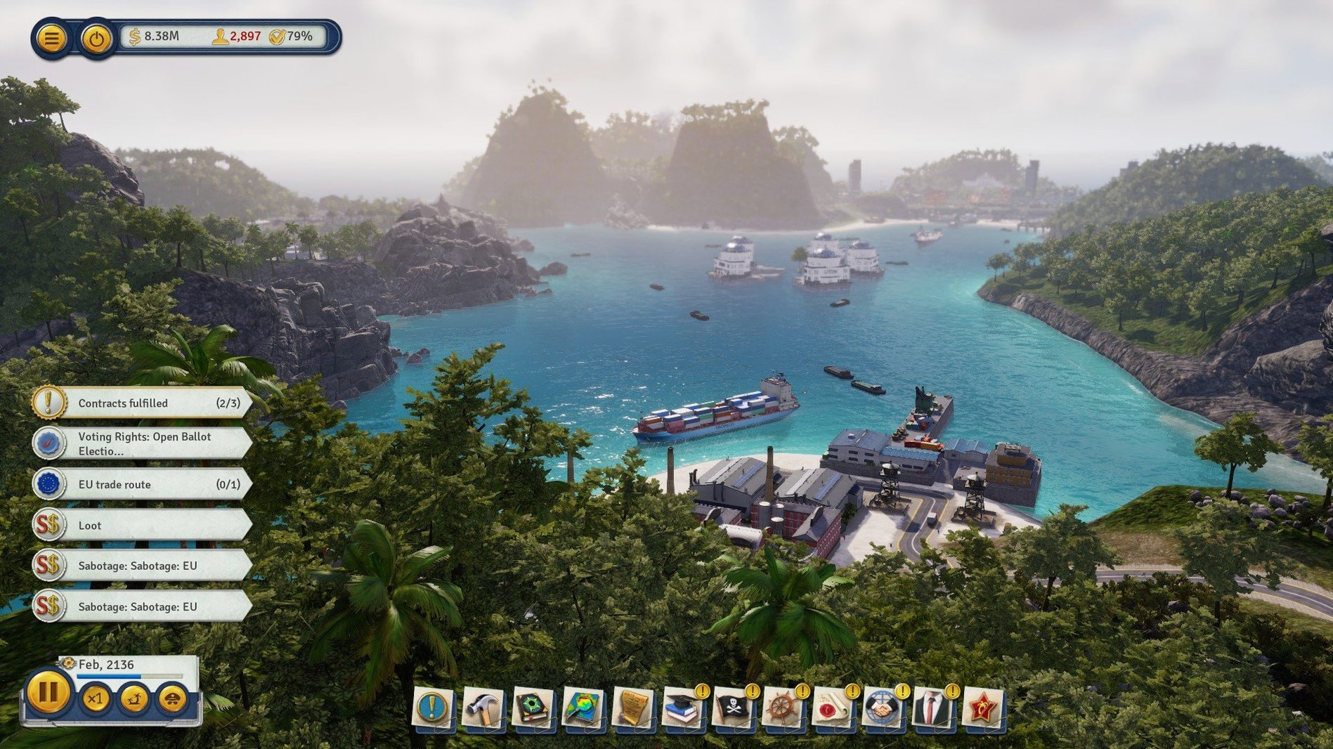 Tropico app screen 3