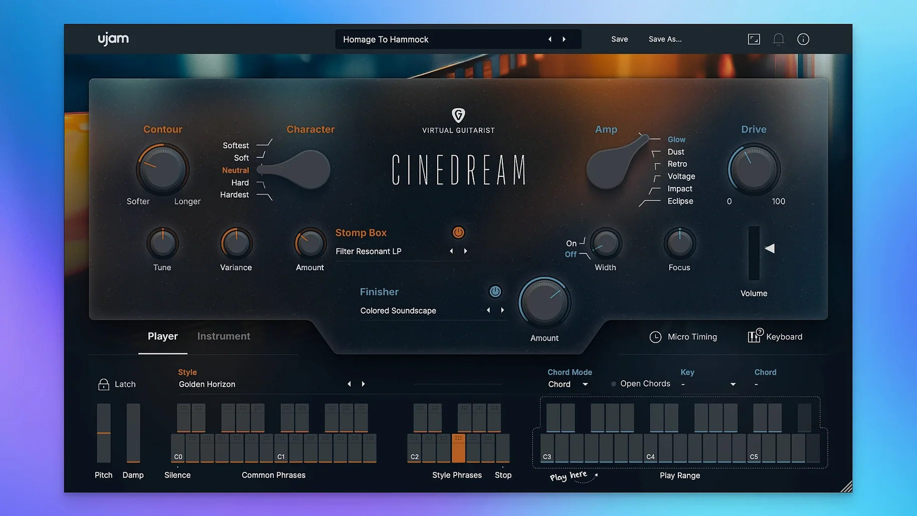 uJAM Cinedream walkthrough 1 cinedream mac: the interface