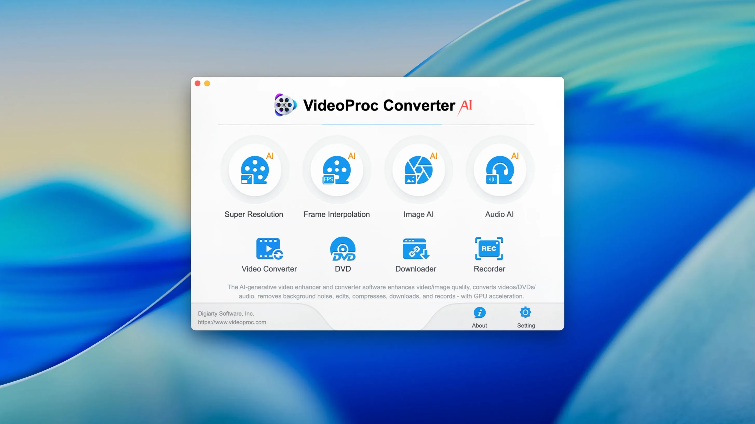 videoproc converter ai: app overview