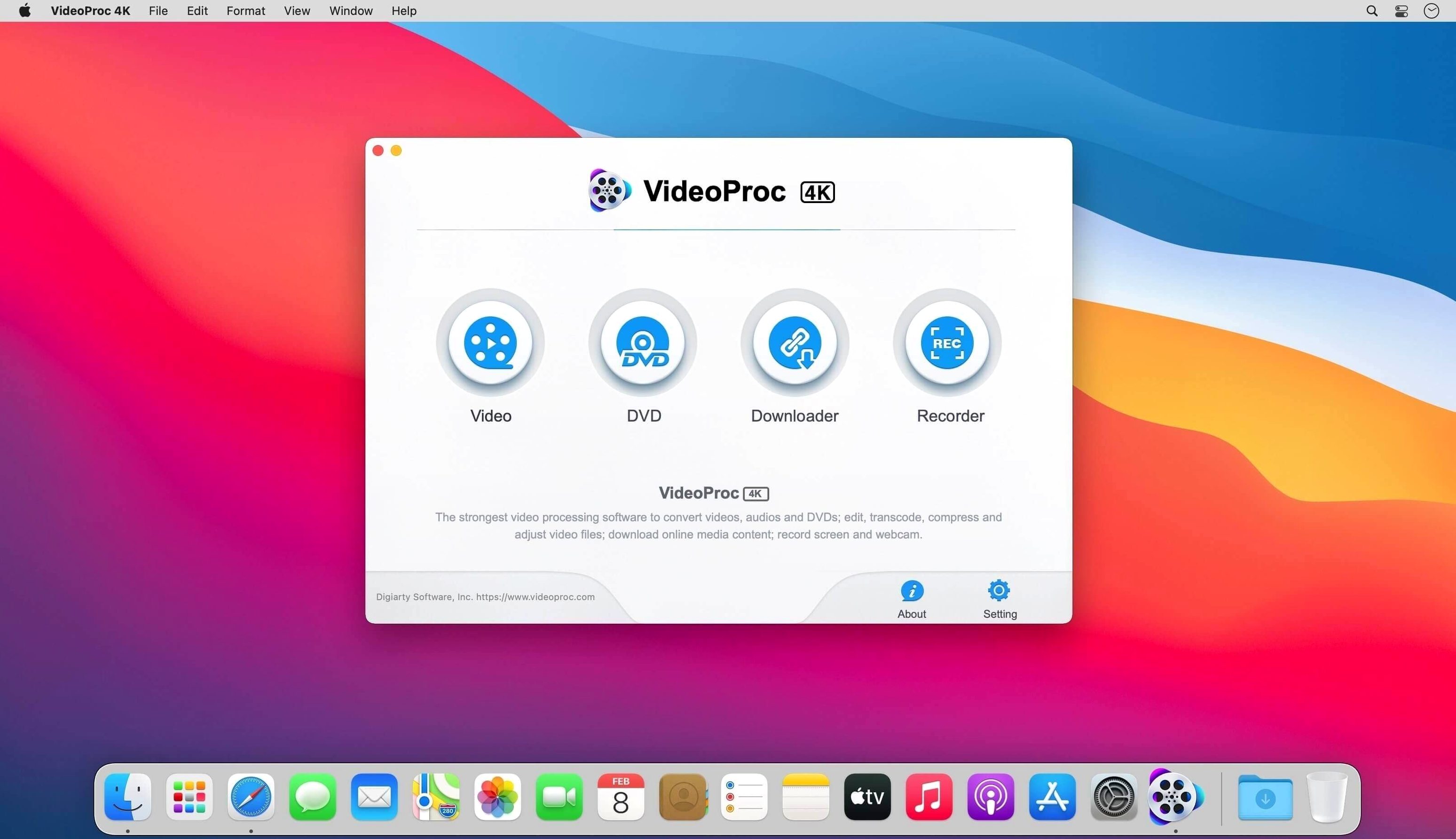 videoproc converter: the interface