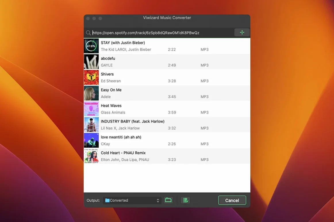 ViWizard Spotify Music Converter macOS window 3