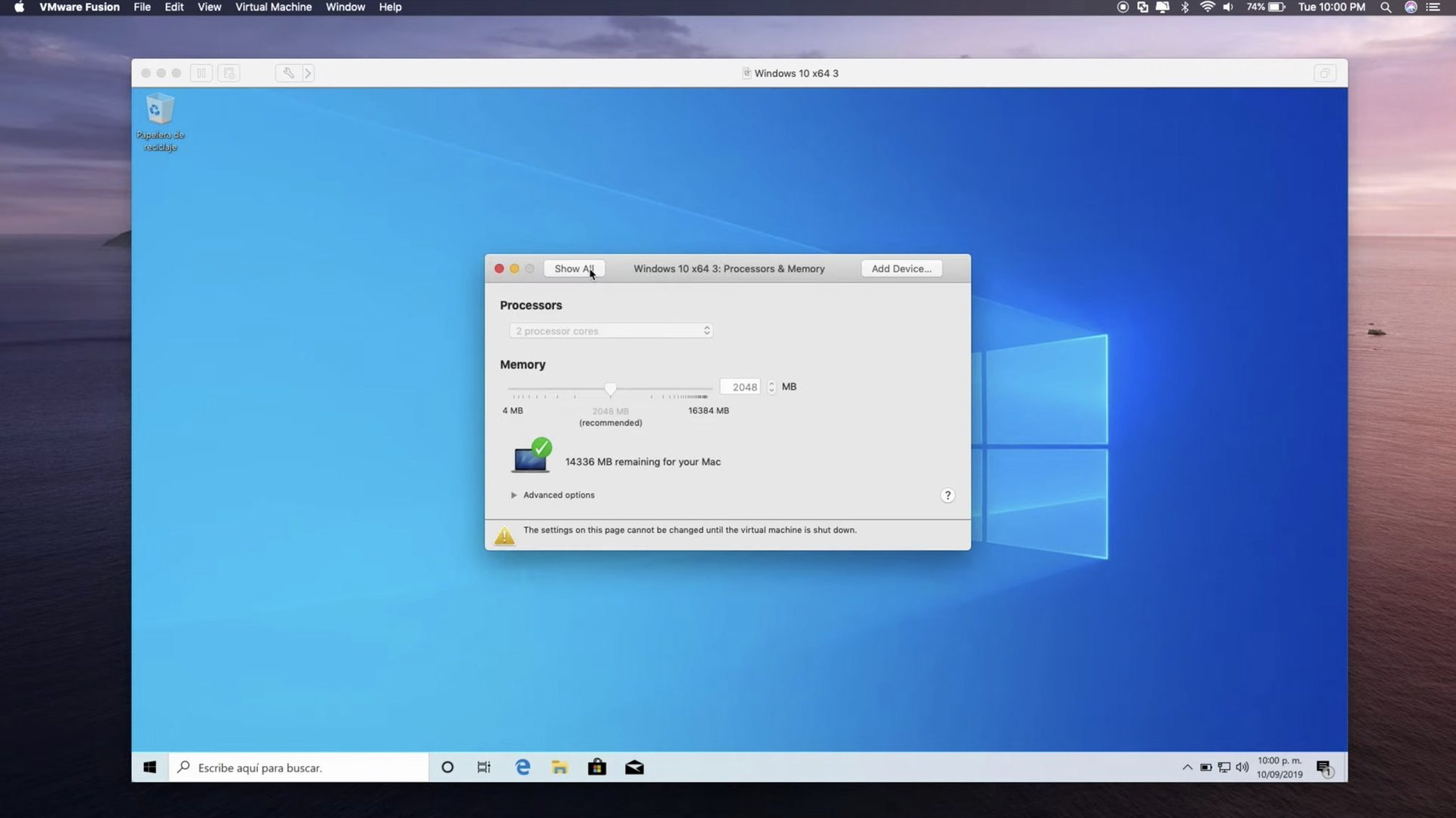 VMware Fusion Pro walkthrough 3 VMware Fusion Pro app screen 3