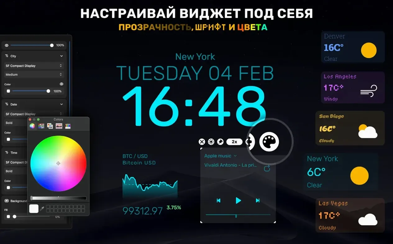 Widgetter System Stats Widgets macOS window 3