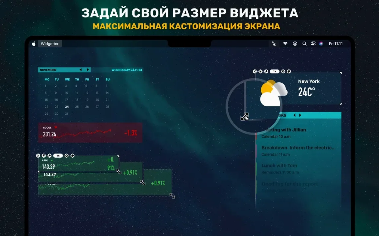 Widgetter System Stats Widgets macOS window 4