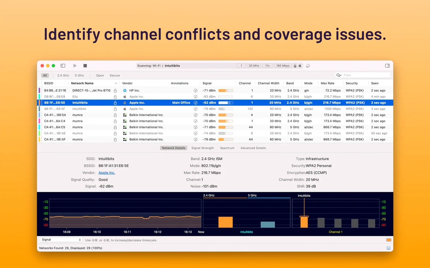 WiFi Explorer Pro 3 app screen 2