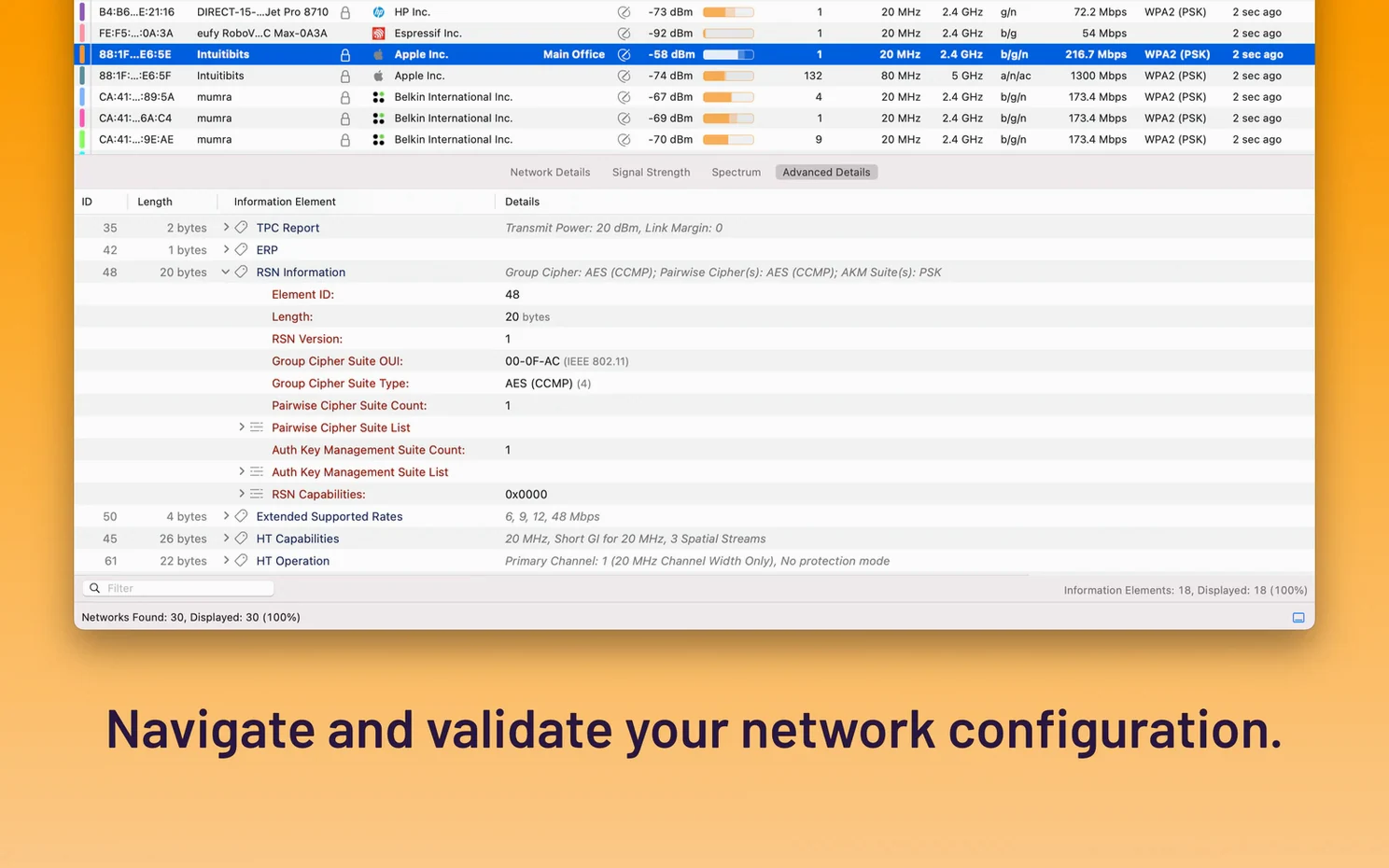 WiFi Explorer Pro 3 app screen 4