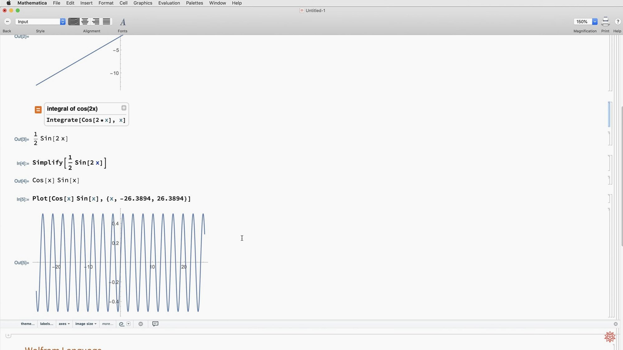 Wolfram Mathematica app screen 2