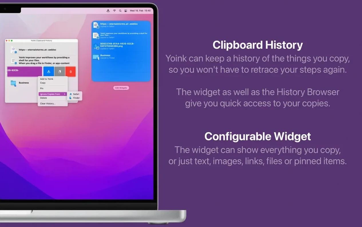 Yoink app screen 3