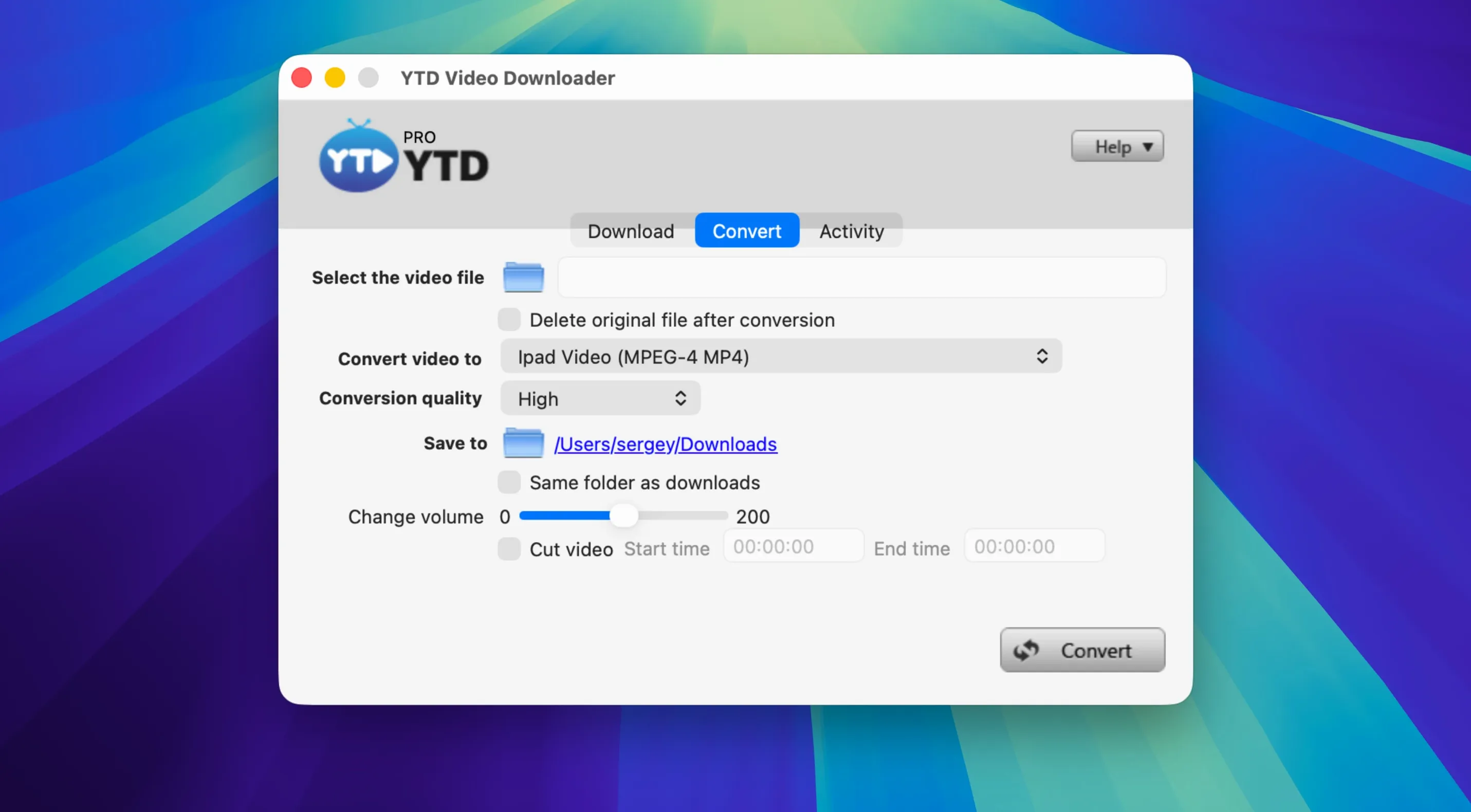 YTD Video Downloader PRO macOS window 2