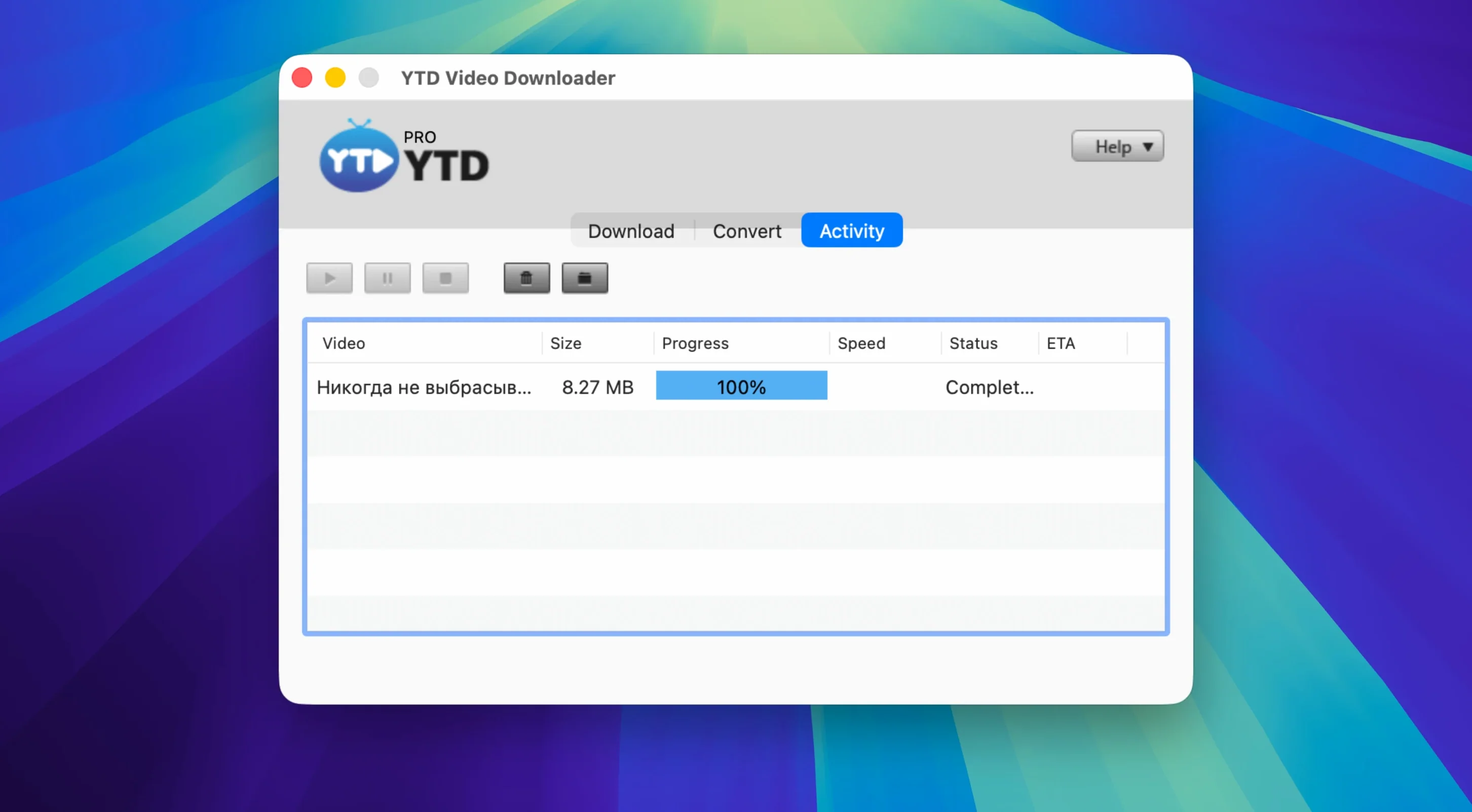 YTD Video Downloader PRO macOS window 3